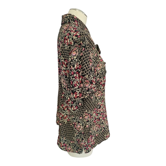 Pendleton 100% Silk Floral Print Blouse – Size 16 - Picture 2 of 7